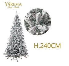 Albero Di Natale Abete Artificiale Altezza 240cm Albero Innevato Neve bal