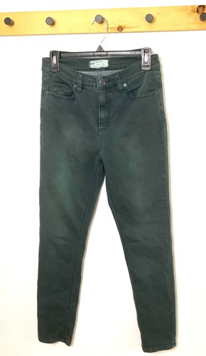 Washed Denim Casual Boho Pants Mid Rise 