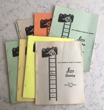 VINTAGE LEICA HISTORICAL SOCIETY CATALOG BOOK 1982-1984 CAMERA PHOTOGRAPHY