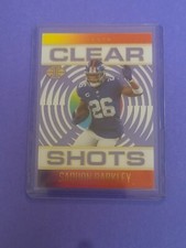 2021 Panini Illusions Clear Shots SAQUON BARKLEY New York Giants In Toploader 