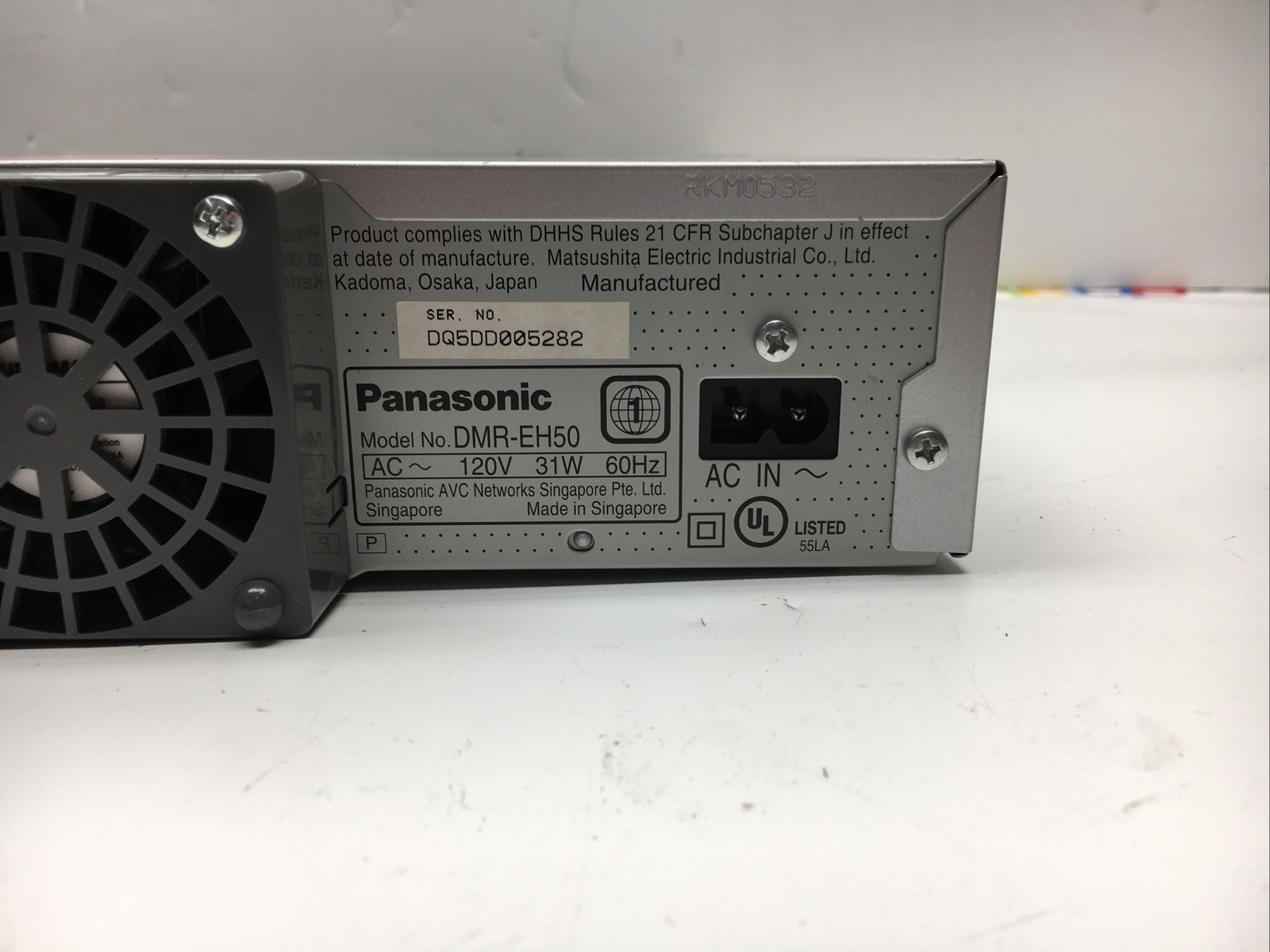 Panasonic DMREH50 HDD & DVD Player / Recorder eBay