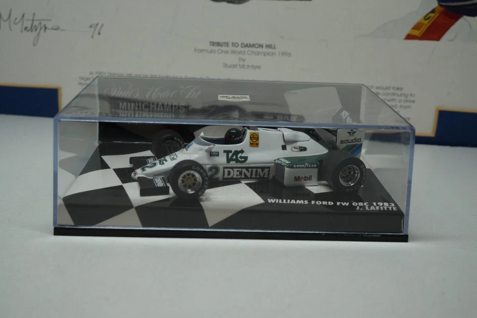 MINICHAMPS /F1 1983 WILLIAMS FORD FW08C - jacques lafitte - 1/43 SCALE MODEL CAR - Image 2 of 4