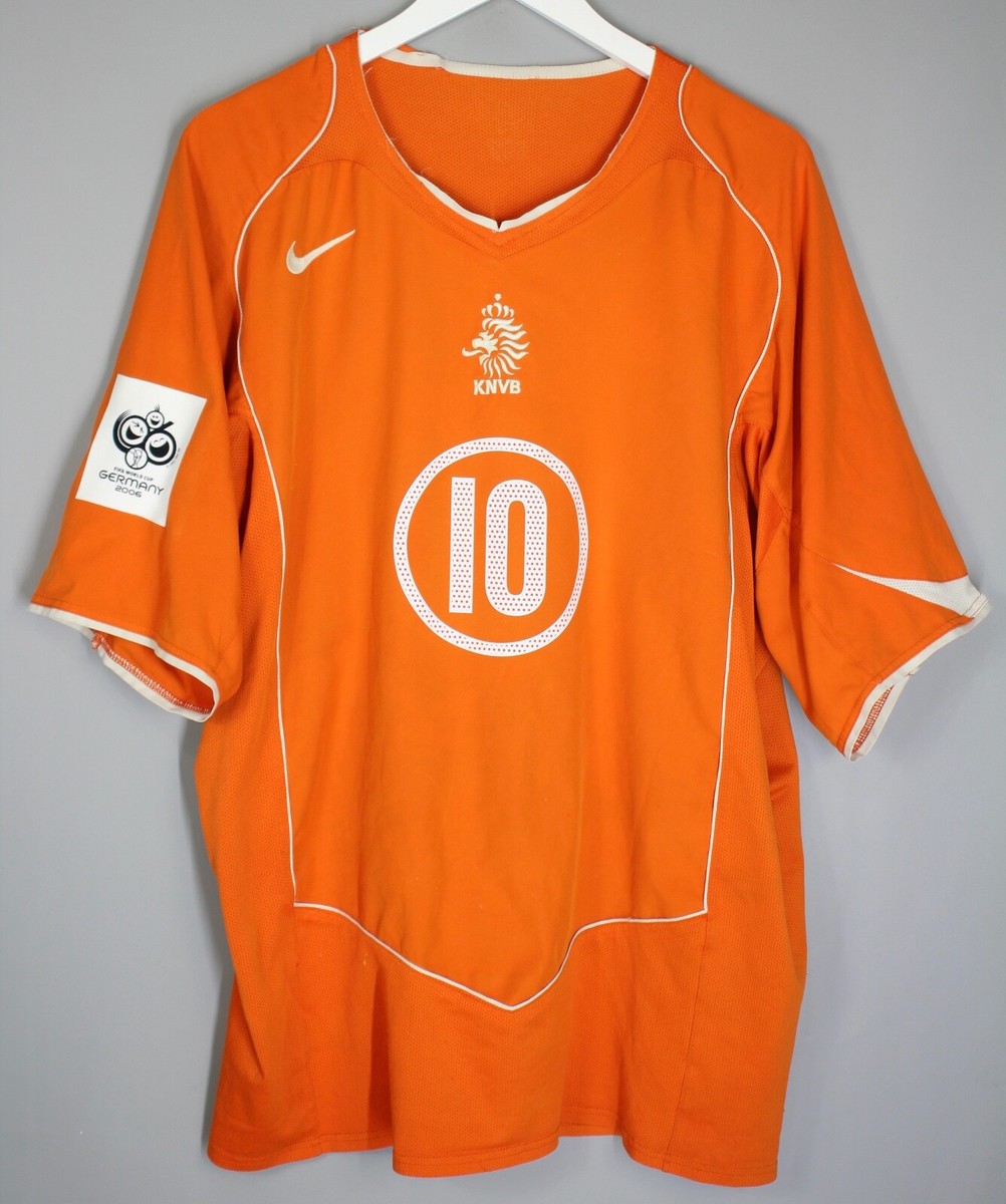 HOLLAND NATIONAL TEAM 2004/2006 HOME FOOTBALL SHIRT JERSEY NIKE