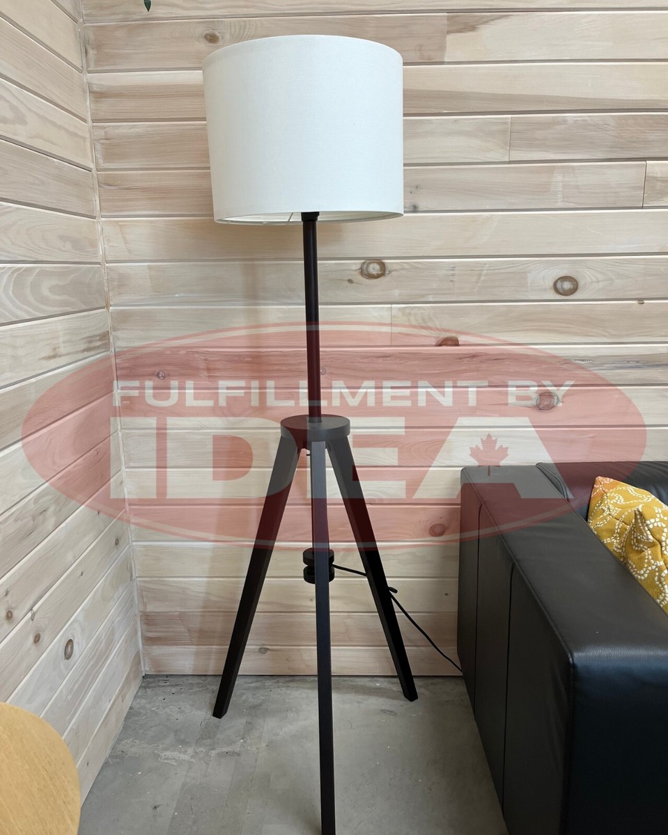New IKEA LAUTERS Brown Ash White Floor Lamp 151 cm (59 