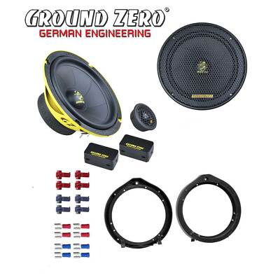 Ground Zero Auto SPL Lautsprecher System 16,5cm für Honda CR-Z (ZF1) Türen vorne