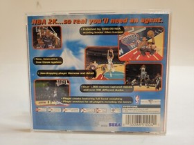NBA 2K (Sega Dreamcast, 1999). Complete & Tested Basketball Video Game 