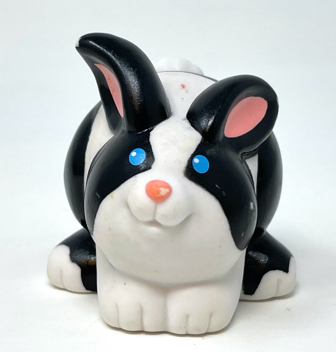 Little People 2003 BUNNY black white Fisher Price zoo farm Noah's