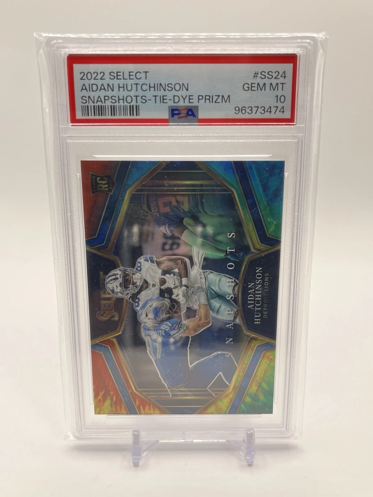 Aidan Hutchinson Panini Select Snapshots #SS24 Tie-Dye Prizm