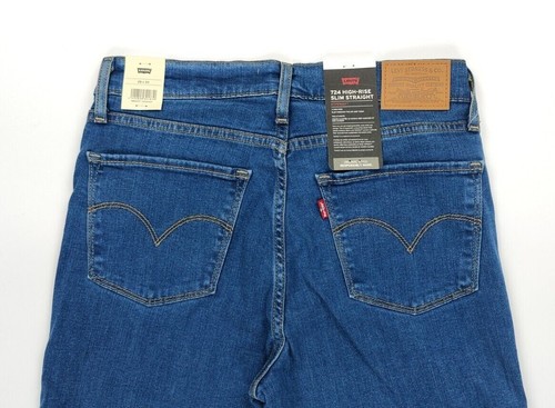 Levi's 724 Jeansy Spodnie damskie High Rise Slim Fit Straight Leg hipersoft shaping - Zdjęcie 4 z 6