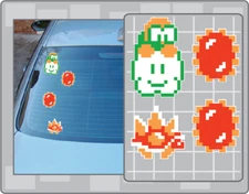 LAKITU and SPINYS Sprites Set of 4 Vinyl Decals #1 Super Mario Bros. Stickers