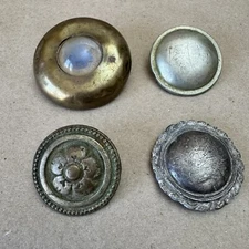 Antique Group Lot Horse Bridle Rosettes Brass Conchos Vintage Riding Jockey