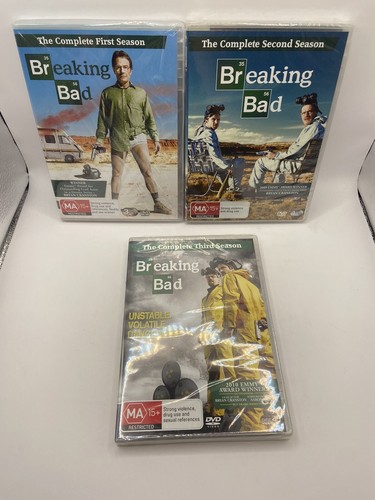 Breaking Bad Seasons 1-3 DVD 1 2 3 R4 New - Picture 2 of 4