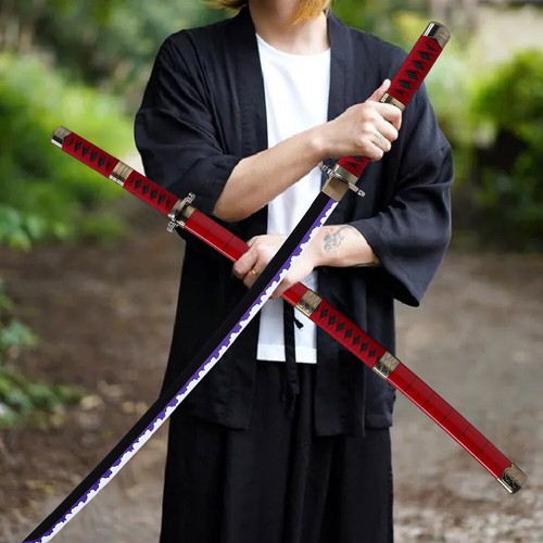 102cm Bokken Ninja Sword Katana with Scabbard Wooden Samurai Fancy Dress Prop UK - Picture 18 of 28