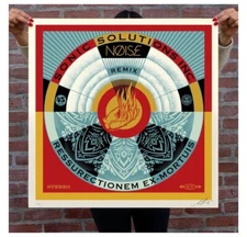 NØISE/SSI Resurrectionem Ex-Mortuis Remix 18x18 Screen Print Signed /400