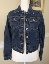 Vintage Express Bleus Jean Jacket Women Size S