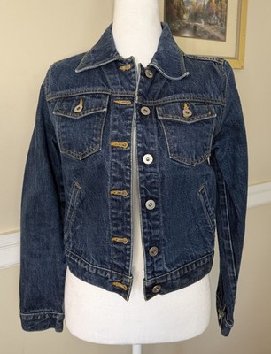 Vintage Express Bleus Jean Jacket Women Size S