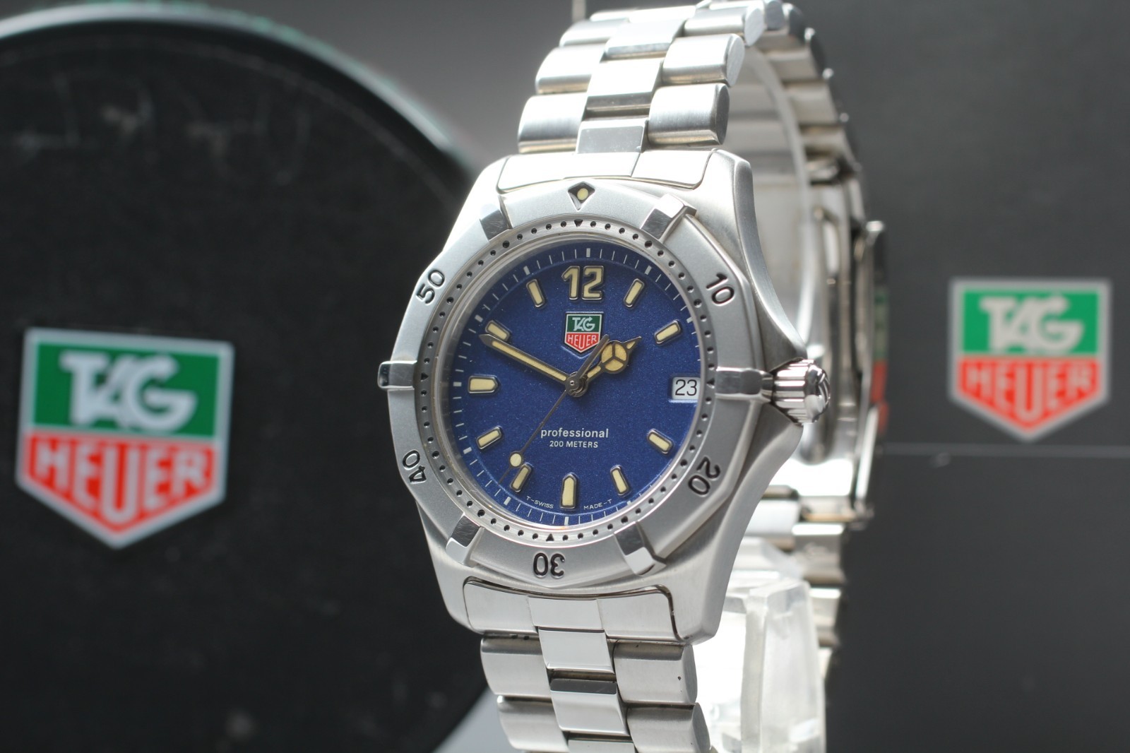 [NEAR MINT w/ Box] TAG Heuer 2000 Professional WK1113 Blue 39mm Qz Mens Watch