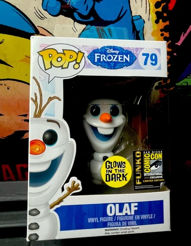 Disneys Olaf Funko Pop #79 SDCC Glow Vaulted🔥