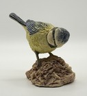 Blue Tit Bird Ornament Wildlife Garden Figure Decorative Ceramic