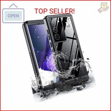 Hualele for Samsung Galaxy Note 20 Ultra 5G Case Waterproof, Built in Lens Scr