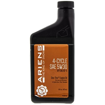 Ariens 00091000 16oz 5W-30 Oil Bottle Platinum Track Sno-Tek SHO 36 SSRC21 SSR21