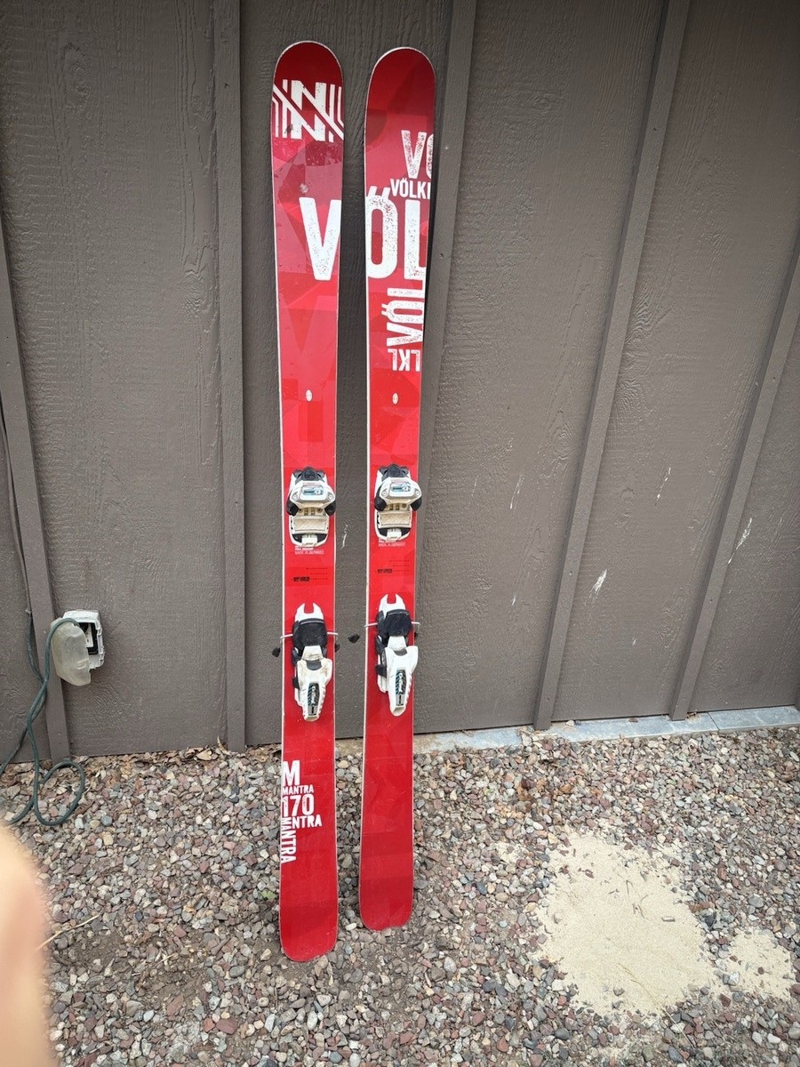 Volkl Mantra 170cm Red Skis w/ Marker Griffon Bindings | eBay