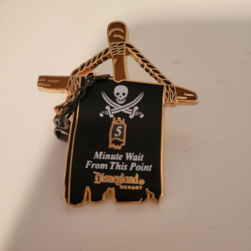 Disneyland Resort Minute Wait From this Point Pirates of the Caribbean Pin LE