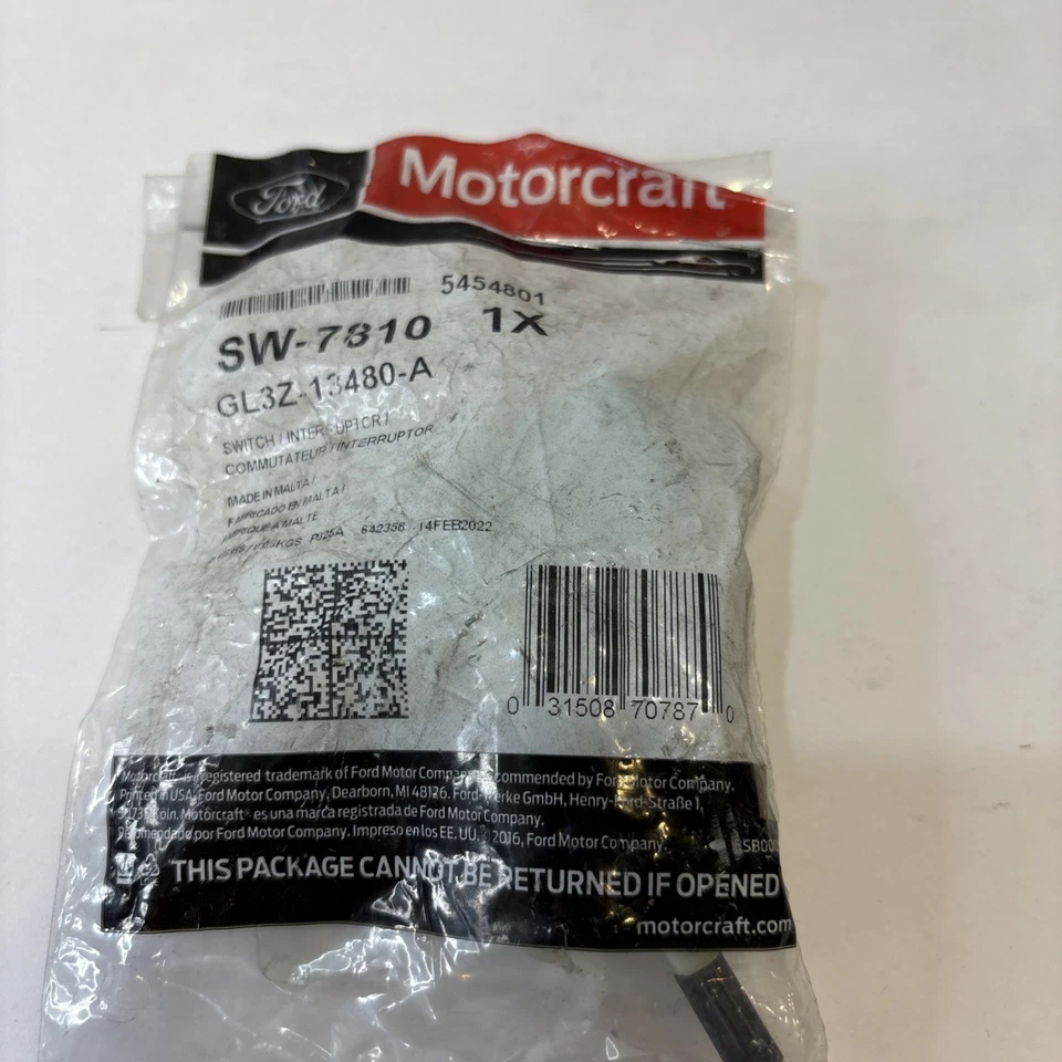 FORD Motorcraft OEM-Stoplight Stop Brake Light Switch GL3Z13480A Switch ASY New! - Image 2 of 4