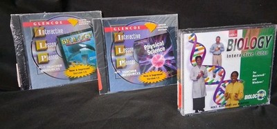Glencoe Interactive Lesson Planner Biology, Sience CDRom &Holt BiologyTutor 3lot