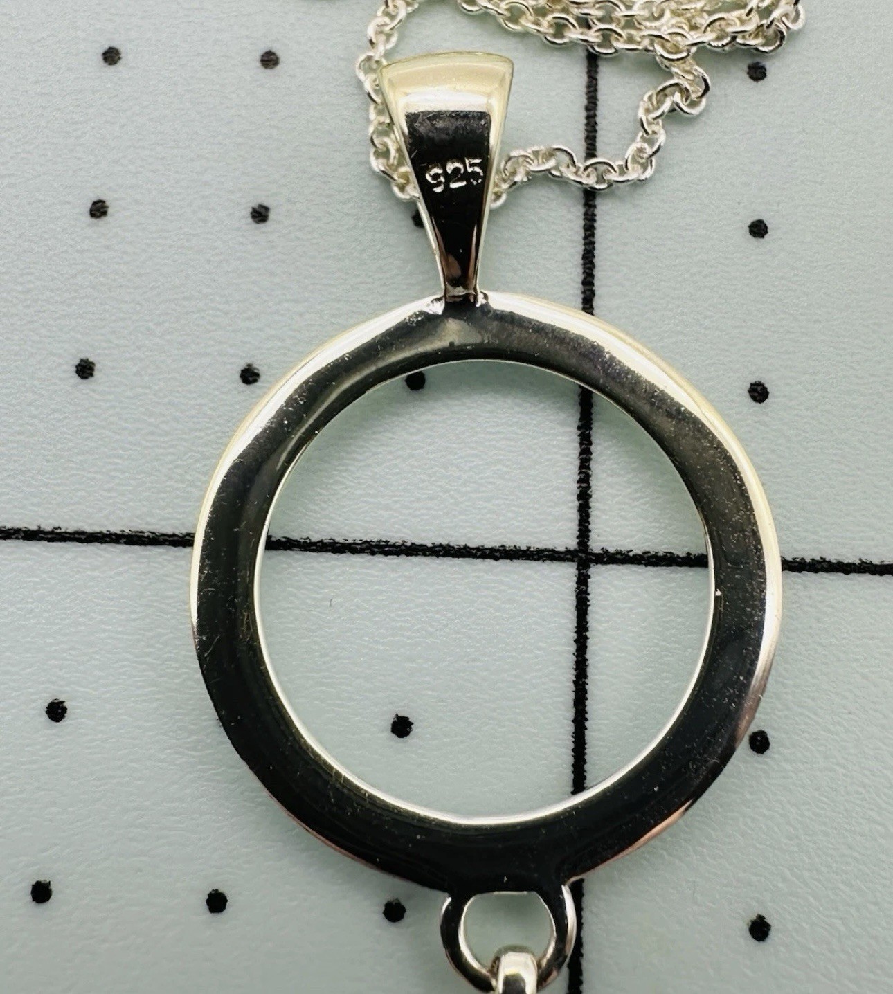 Modern Sterling Silver Interlocking Open Loop Cir… - image 8