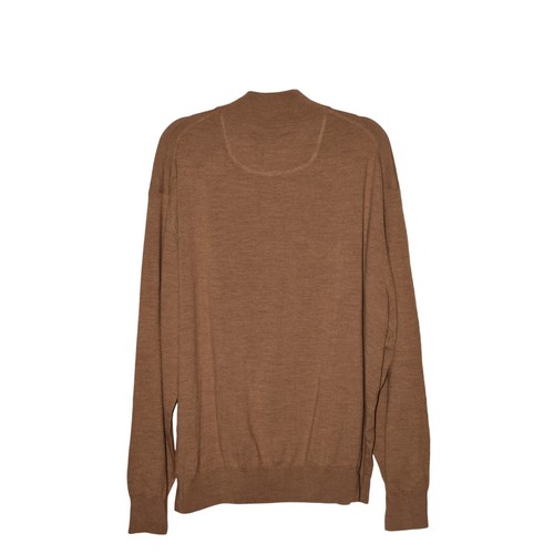 ORVIS $130 Beige Half Zip Wool Pullover Mock Neck Long Sleeves Men's XXL - Picture 2 of 4