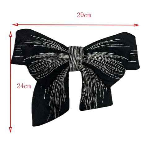 Removeable 3D Bow Appliques With Safety Pins 3D Bow Patch Women - Picture 2 of 12