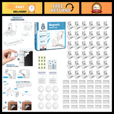 36-Pack Magnetic Cabinet Locks for Baby Proofing, Child Safety Locks with 9 Keys
