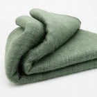 DOUBLE DENSITY ALPACA WOOL BLANKET THROW | QUEEN SIZE | SOFT & WARM – SAGE GREEN
