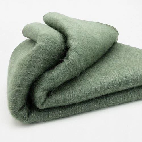 DOUBLE DENSITY ALPACA WOOL BLANKET THROW | QUEEN SIZE | SOFT & WARM – SAGE GREEN