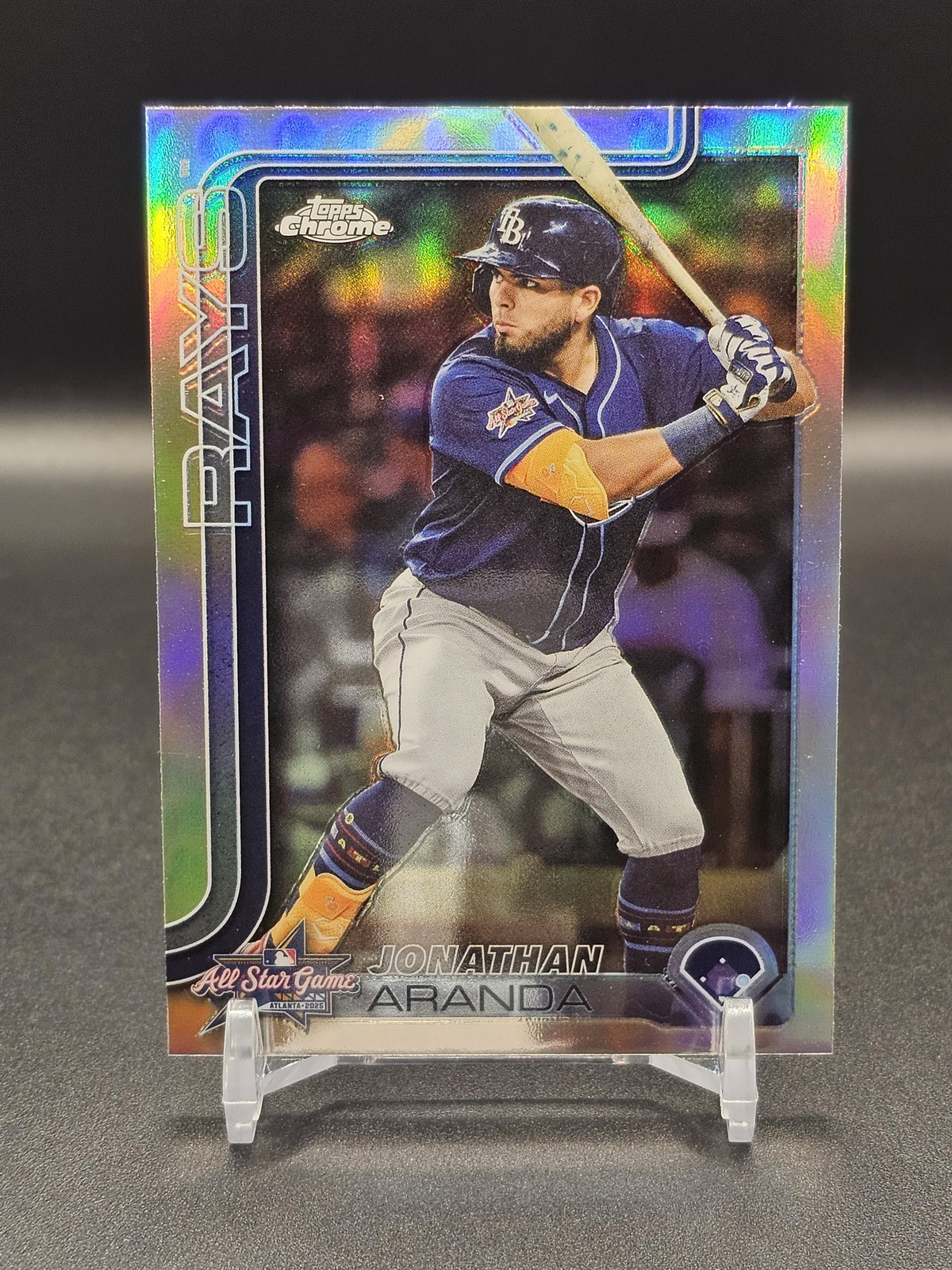 Topps Rays 2025 Topps Chrome Update JONATHAN ARANDA Refractor NM