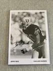 Jerry Rice Signed 5x7 Photo Oakland Raiders great condition