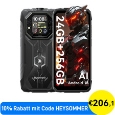 Blackview ROCK 1 AI Outdoor Smartphone 24GB+256GB 6,56" 15000mAh Handy NFC …