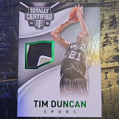 Panini Totally Certified 2014-15 Tim Duncan Spurs Jerseys Memorabilia #70 1/5