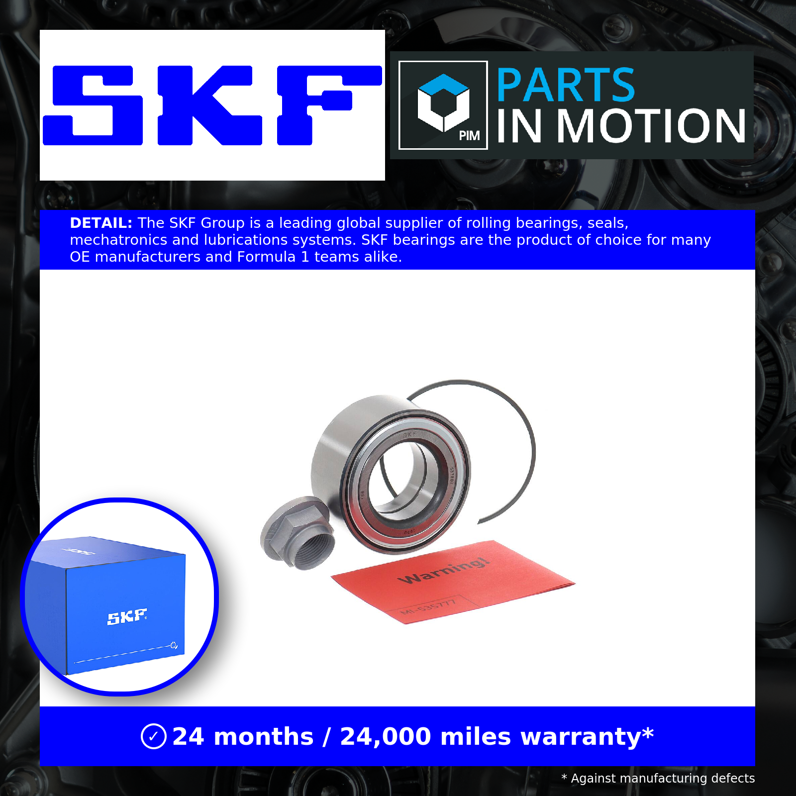 Wheel Bearing Kit fits MG MGZT-T 2.5 Front 01 to 05 25K4F SKF GHK1692 RUD100150 - Image 19