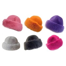 Kosakenmütze, russische Mütze, Kopfbedeckung, Wintermütze aus Kunstpelz für