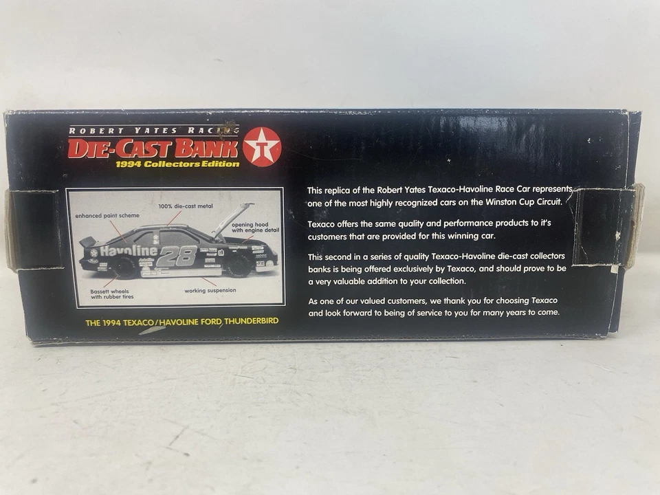 Ernie Irvan #28 Texaco Havoline Ford NASCAR Racing 1:24 Die Action Cast Bank - Imagem 4 de 4