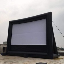 AirAds 30x17FT Inflatable Movie Screen Elastic Wrinkle Free Home Cinema+ Blowers