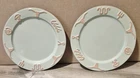 Frankoma King Ranch Set of 2 Salad Plates Light Green  7.75" Longhorn Pottery