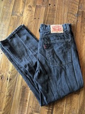 Levi's Men's 565 '97 Loose Fit Straight Size 32x30 Black Denim Jeans