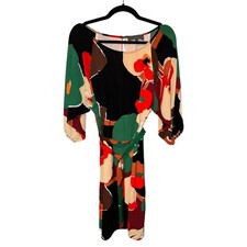 Anthropologie Sunday in Brooklyn Callalily Kimono Abstract Business Casual Dress