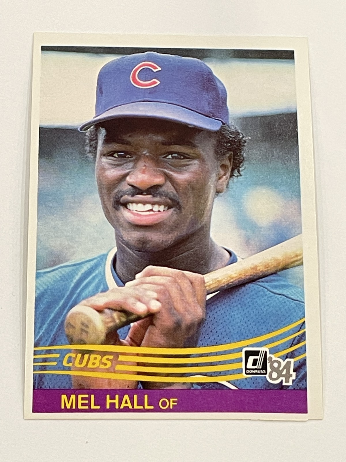 1984 Donruss Baseball #411 - Mel Hall - Chicago Cubs