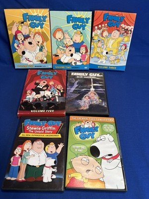 DVD Lot Of 7 Family Guy DVDs Volume 1 2 3 5 Blue Harvest Freakin  Sweet Collect