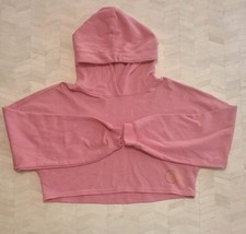 Savage X Fenty Women's Pink Long Sleeve Crop Sweater Hoodie Size Medium