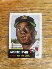1953 Topps #62 Monte Irvin New York Giants HOF Ultimate Archive Collection